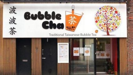 Thi công biển hiệu quán trà sữa tphcm