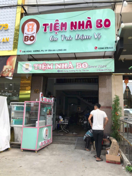 Mẫu bảng hiệu quán trà sữa đẹp