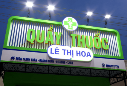 bảng hiệu thuốc tây hộp đèn