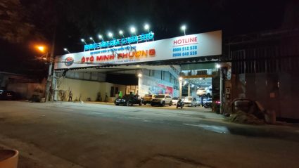 Đèn được lắp đủ sáng