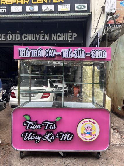 xe trà sữa bán mang về