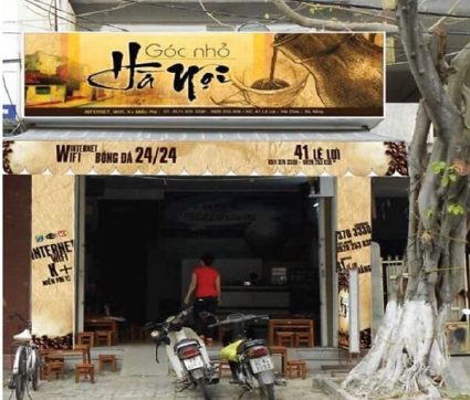 bảng hiệu cfe đơn giản
