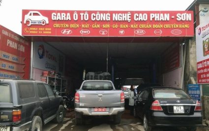 Nội dung ghi lên bảng hiệu gara