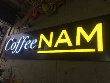 Chữ led sáng mặt