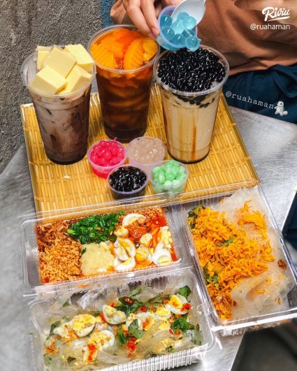 trà sữa bánh tráng