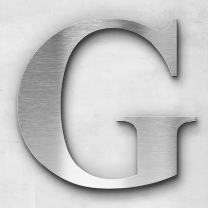 Chữ G trắng xước