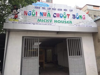 Bảng hiệu mẫu giáo dễ thương