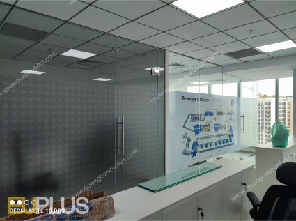 Decal mờ dán kính