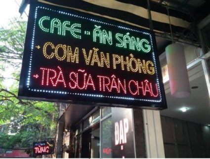 Bảng led cơm văn phòng