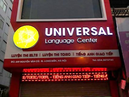 Chữ nổi sáng đèn kết hợp