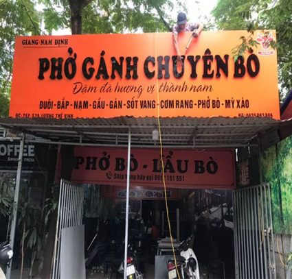 Làm bảng hiệu quán phở
