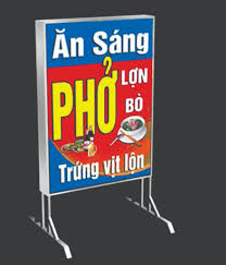 Hộp đèn đứng quán phở