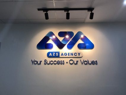 Lắp đặt logo văn phòng