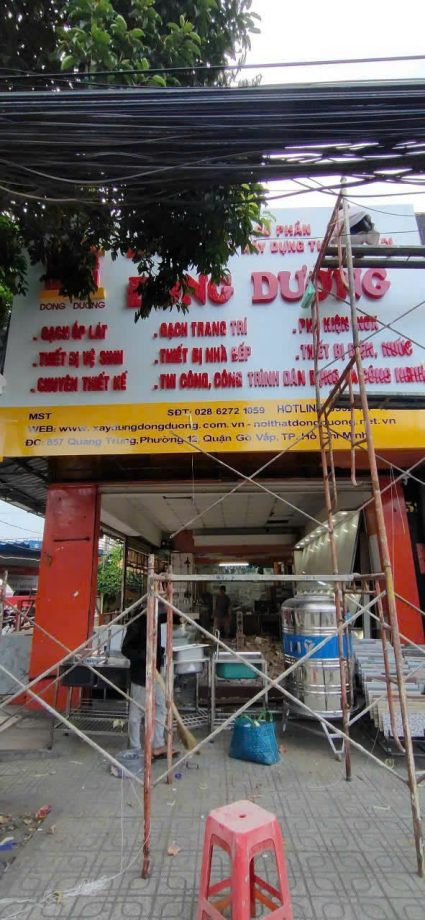 Mẫu thi công bảng hiệu công ty