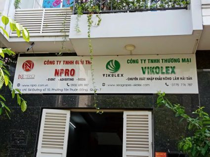 Mẫu thi công bảng hiệu công ty