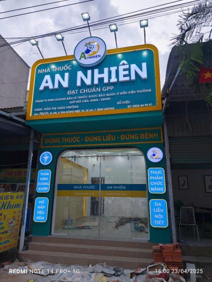 Bảng hiệu Alu nhà thuốc