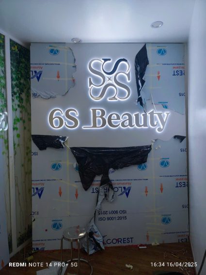 Thi công backdrop spa