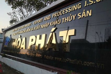 Biển hiệu chữ inox nhà máy