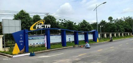 Thi công logo nhà máy ACTR