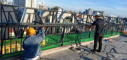 Lắp đặt logo nhà máy