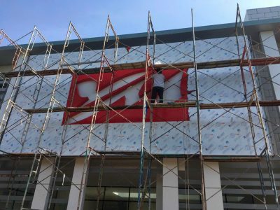 Thi công mặt dựng nhà máy