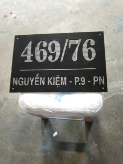 Bảng số nhà đơn giản