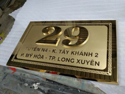 Bảng số nhà giá rẻ