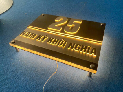 Làm bảng số nhà đẹp