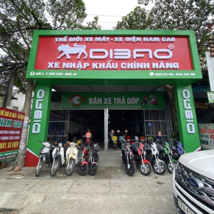 Thi công bảng hiệu xe điện