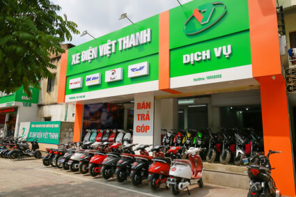 Thiết kế bảng hiệu xe điện