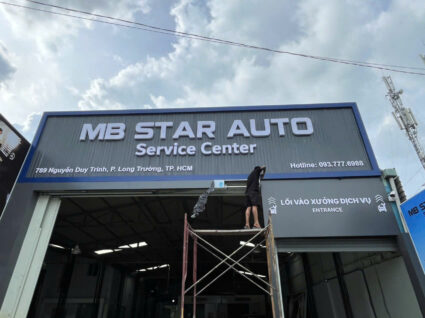 Lắp đặt bảng hiệu