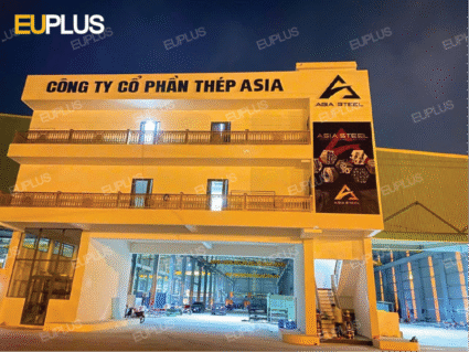 Thi công chữ nổi nhà xưởng