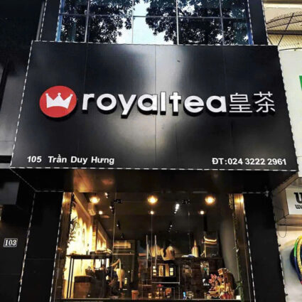 Bảng hiệu quán trà sữa TP.HCM