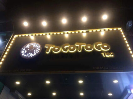 Bảng hiệu trà sữa giá rẻ