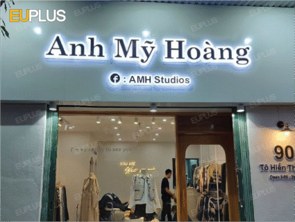 mẫu bảng hiệu shop quần áo