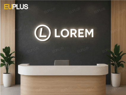 Logo chữ nổi inox