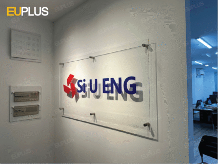 thi công logo văn phòng đẹp