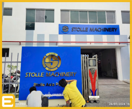 Thi công logo nhà máy