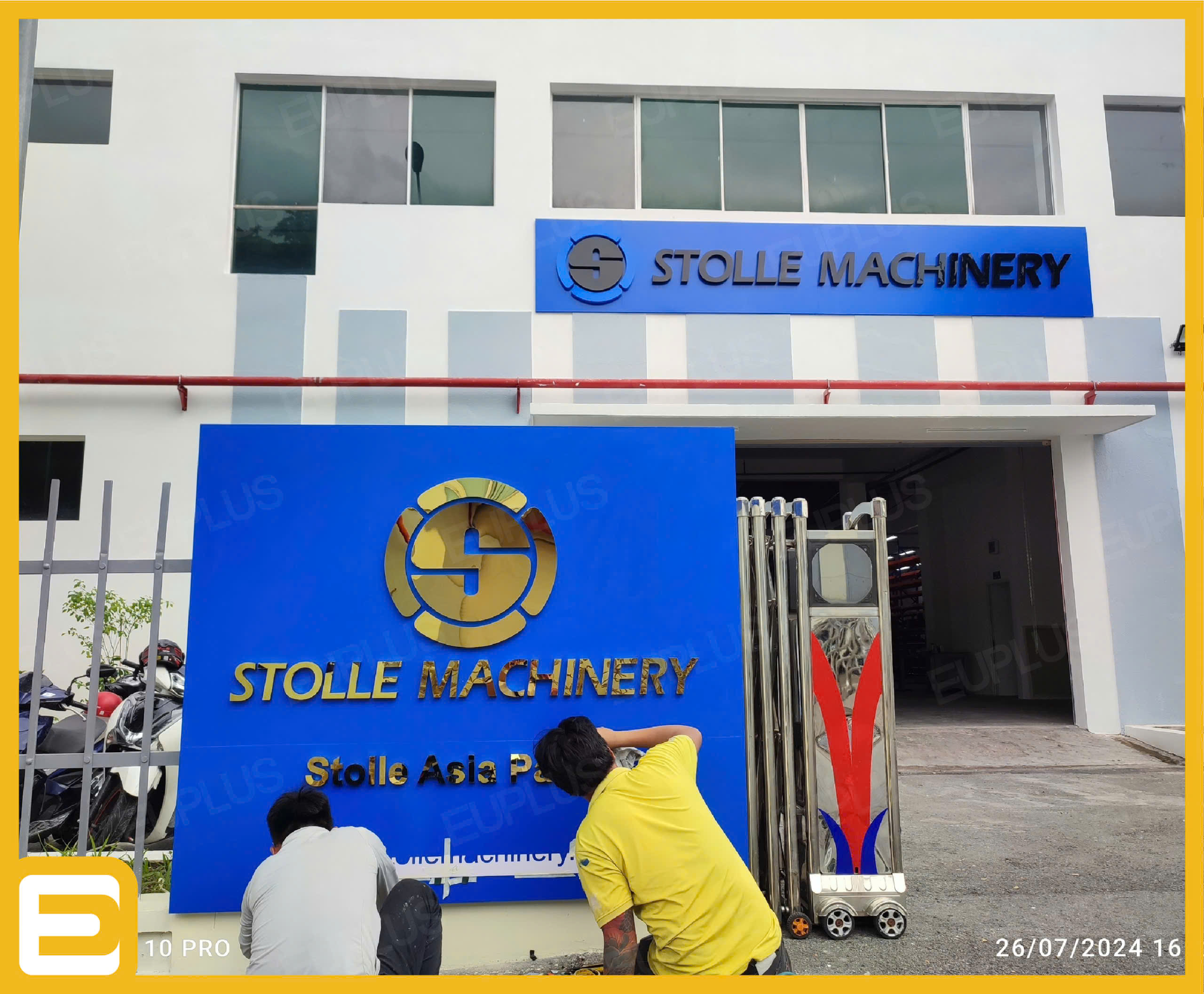 Thi công logo nhà máy